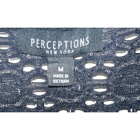 Black & Beige Open-Front Crochet Bolero Jacket Short Sleeve Medium Polyester - Picture 2 of 4